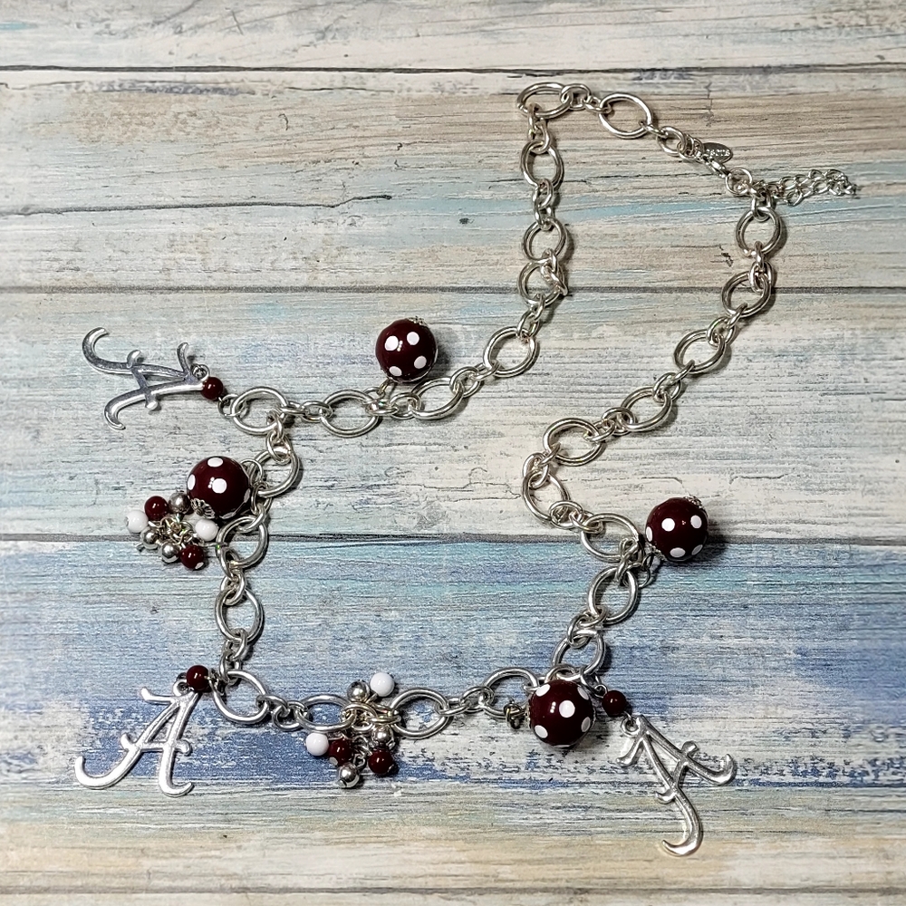Seasons letter A with Charms Necklace - Picture 10 of 10